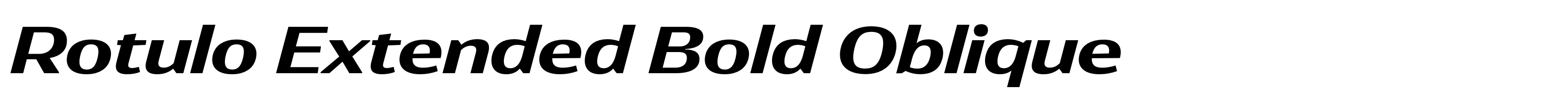 Rotulo Extended Bold Oblique